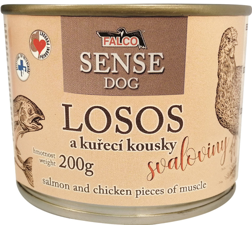 FALCO SENSE DOG losos a kuře 200 g