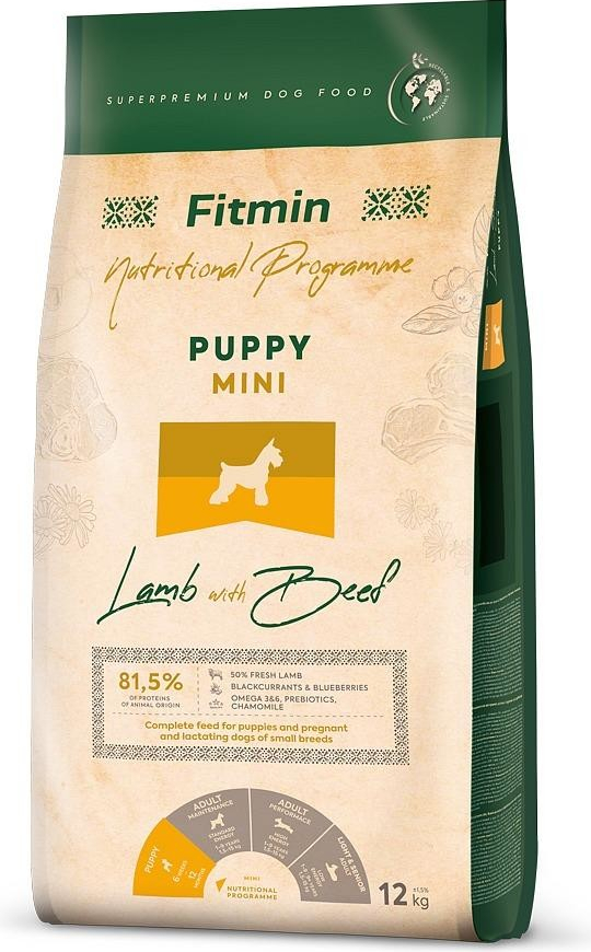 Fitmin Mini Puppy Lamb&Beef 2 x 12 kg
