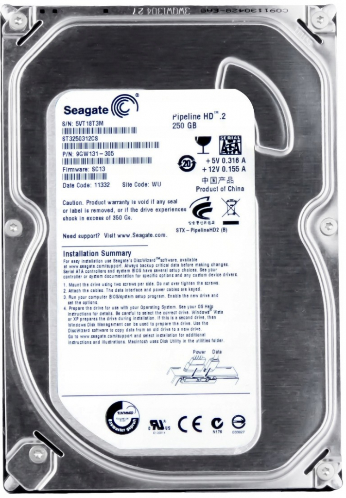 Seagate Pipeline 250GB, 3,5\