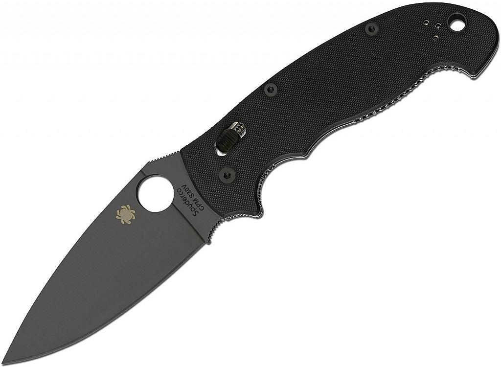 Spyderco C95GPBBK2 Manix2 XL G-10 Blade PlainEdge