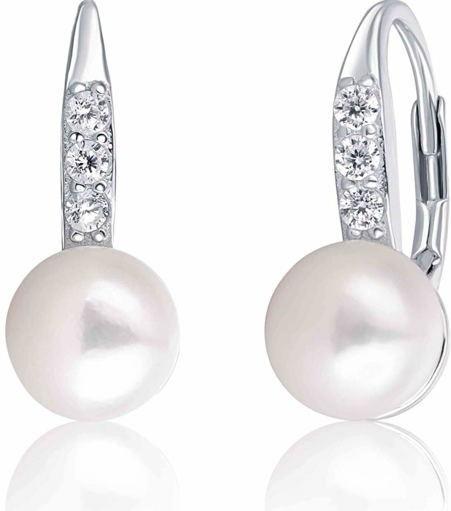 JwL Luxury Pearls stříbrné s perlou a zirkony JL0601
