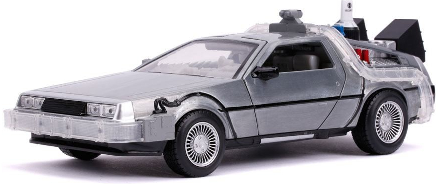 Jada Toys | Back to the Future II Hollywood Rides Diecast Model DeLorean Time Machine 1:24