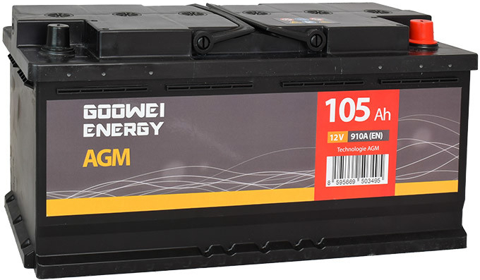 GOOWEI ENERGY 12V 105Ah 910A AGM105