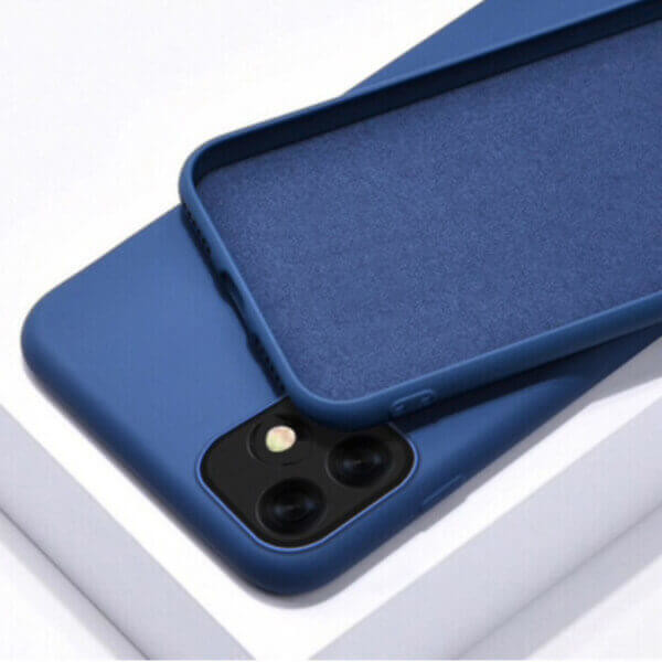 Pouzdro SES Extrapevné silikonové Apple iPhone 13 Pro Max - modré