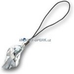 Přívěsek na mobil s krystaly Swarovski nepravidelný 30mm - crystal