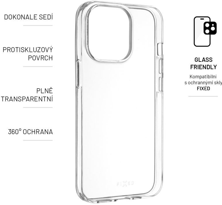 FIXED gelové pouzdro pro Xiaomi Redmi Note 10 5G, čiré FIXTCC-707