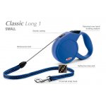 Flexi Classic Long 1 7m/12kg lanko černé