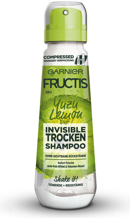 Garnier Fructis Yuzu Lemon Invisible Dry Shampoo 100 ml