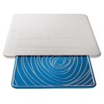 Logitech Portable Lapdesk N315 Blue Swirl, podložka pod NB, bílo-modrá