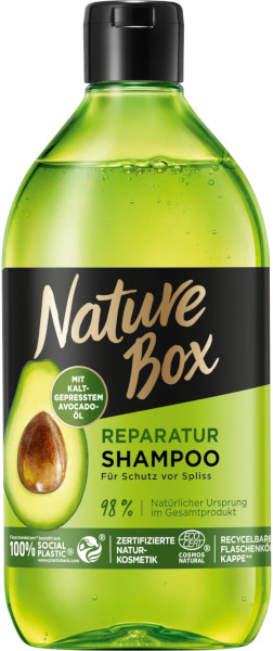 Nature Box Repair vlasový šampon s avokádovým olejem 385 ml