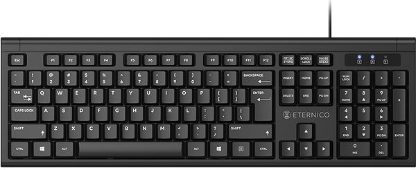 Eternico Essential Keyboard Wired KD1000 AET-KD1000USBN
