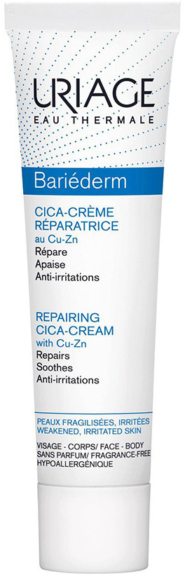 Uriage Bariéderm Cica reparativní krém s obsahem mědi a zinku Repairing Cream with Cu-Zn 40 ml