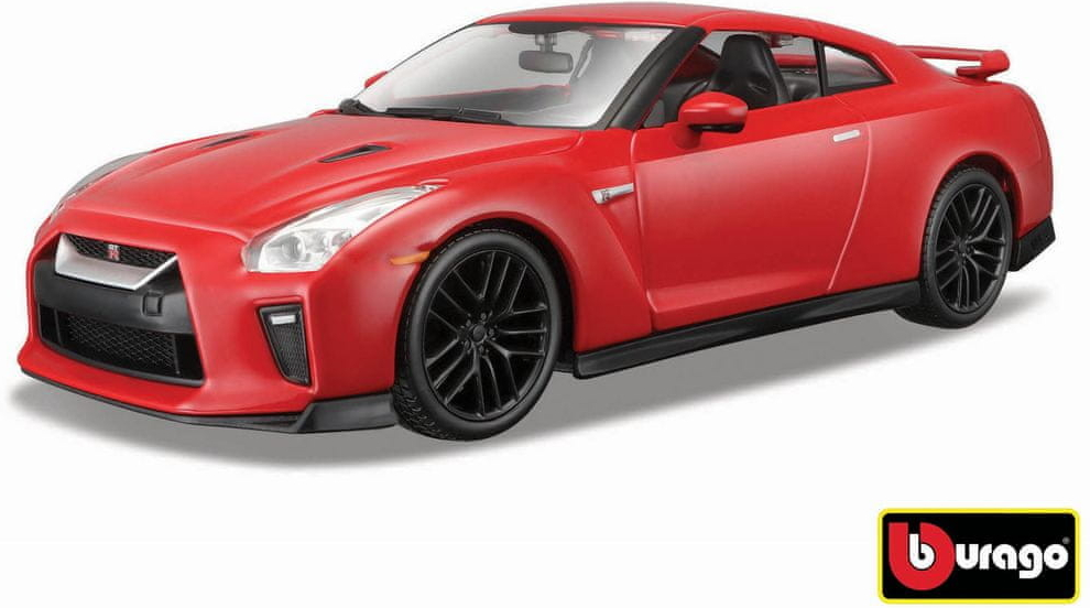 Bburago Plus Nissan GT R červená 1:24