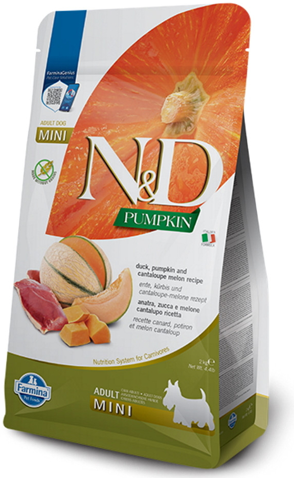 N&D Pumpkin Dog Adult Mini Duck & Cantaloupe melon 2 kg