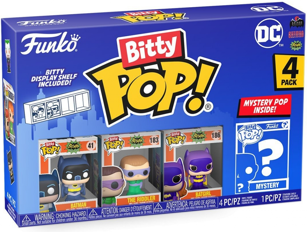 Funko Bitty POP DC- Batman Adam West 4PK