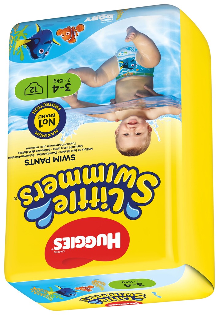 Huggies Little Swimmers 3-4 jednorázové do vody 7-15 kg 12 ks