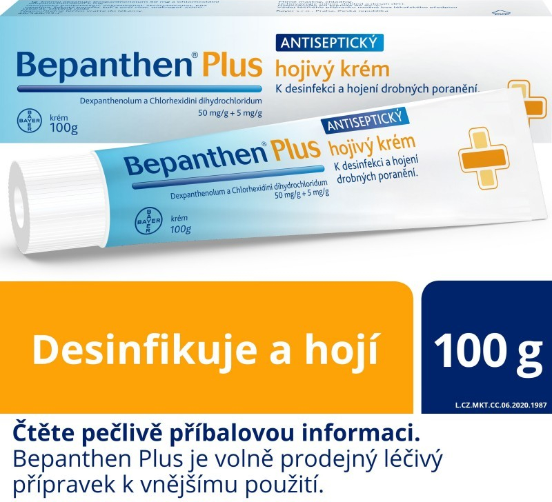 BEPANTHEN PLUS DRM 50MG/G+5MG/G CRM 100G