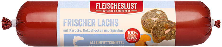 Fleischeslust Classic losos se spirulinou a kokosem 6 x 0,8 kg