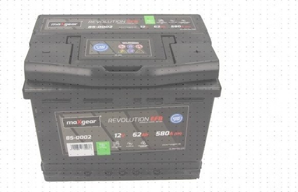 MaXgear Revolution EFB 12V 62Ah 580A 85-0002