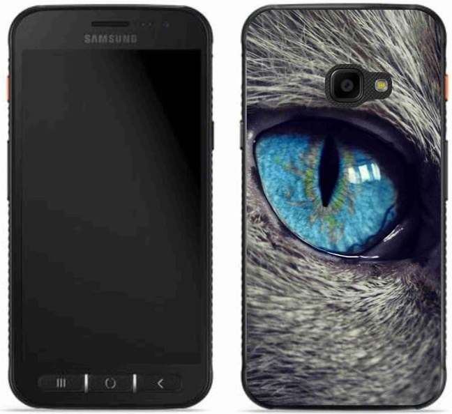 Pouzdro mmCase Gelové Samsung Galaxy Xcover 4S - modré kočičí oko