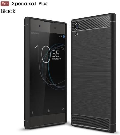 Pouzdro Fiber gelové Sony Xperia XA1 Plus - černé