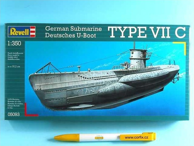 Revell Plastic ModelKit ponorka 05093 U-boot typ VIIC 1:350