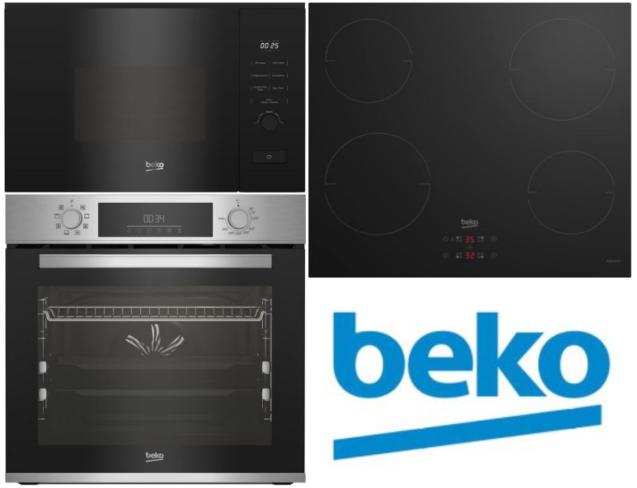 Set Beko BBIM12301X + HII64401MT + BMGB20212B