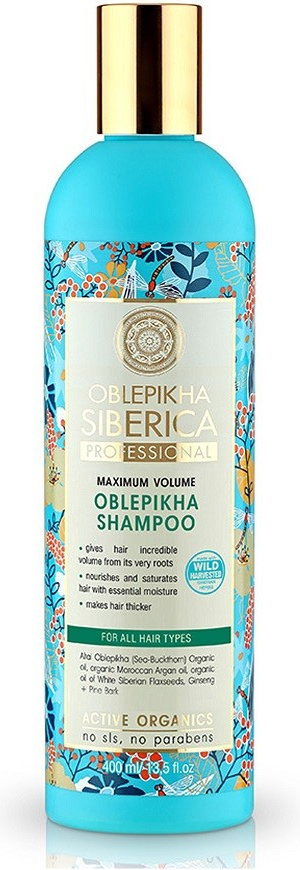 Natura Siberica Oblepikha Professional rakytníkový šampón na zväčšenie objemu 400 ml