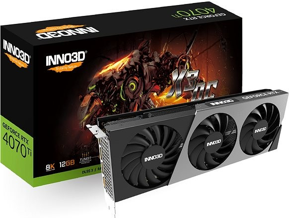 Inno3D GeForce RTX 4070 Ti X3 OC 12GB GDDR6X N407T3-126XX-186148N