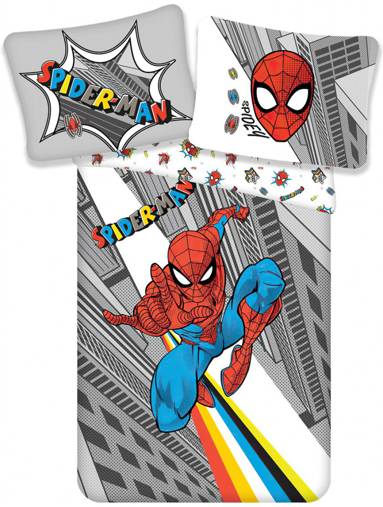 Jerry Fabrics Povlečení Spiderman pop Bavlna 140x200 70x90