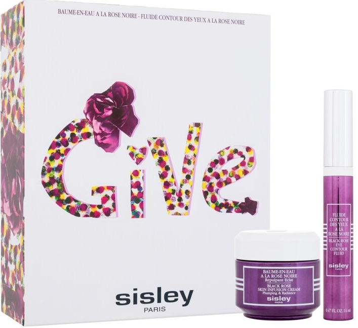 Sisley Black Rose Give denní pleťový krém Black Rose Skin Infusion Cream 50 ml + oční sérum Black Rose Eye Contour Fluid 14 ml dárková sada