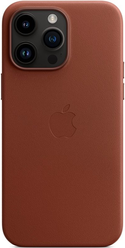 Pouzdro Apple kožené Leather Case MagSafe Apple iPhone 14 Pro, umber