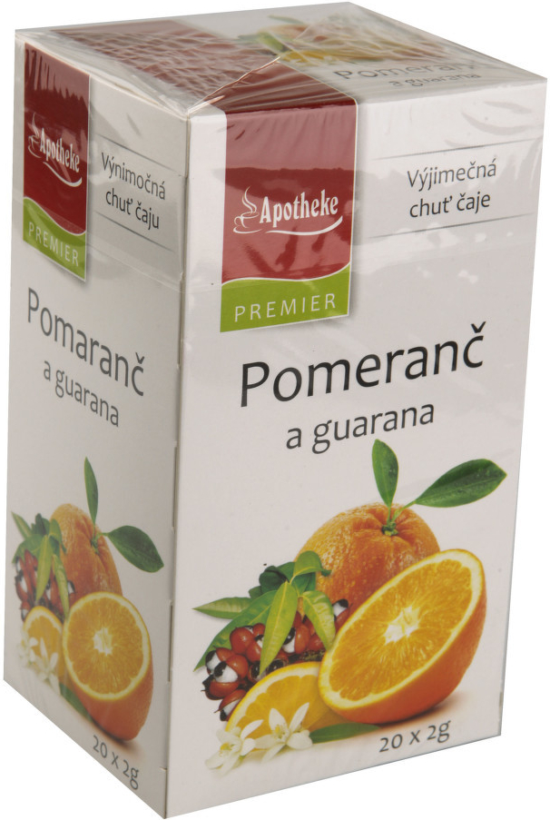 Apotheke Pomeranč a guarana čaj 20 x 2 g