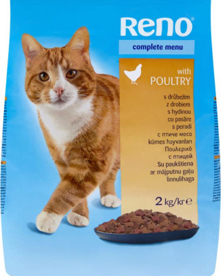 Reno granule drůbeží pro kočky 2 kg