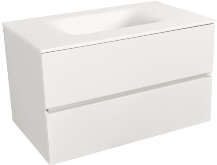 Naturel Koupelnová skříňka s umyvadlem bílá mat Verona 86x51,2x52,5 cm bílá mat VERONA86BMBM