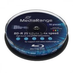 MediaRange BD-R 25GB 4x, 10ks