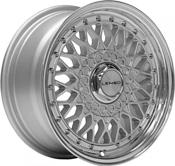 Lenso BSX 7,5x17 4x100 ET20 silver mirror lip