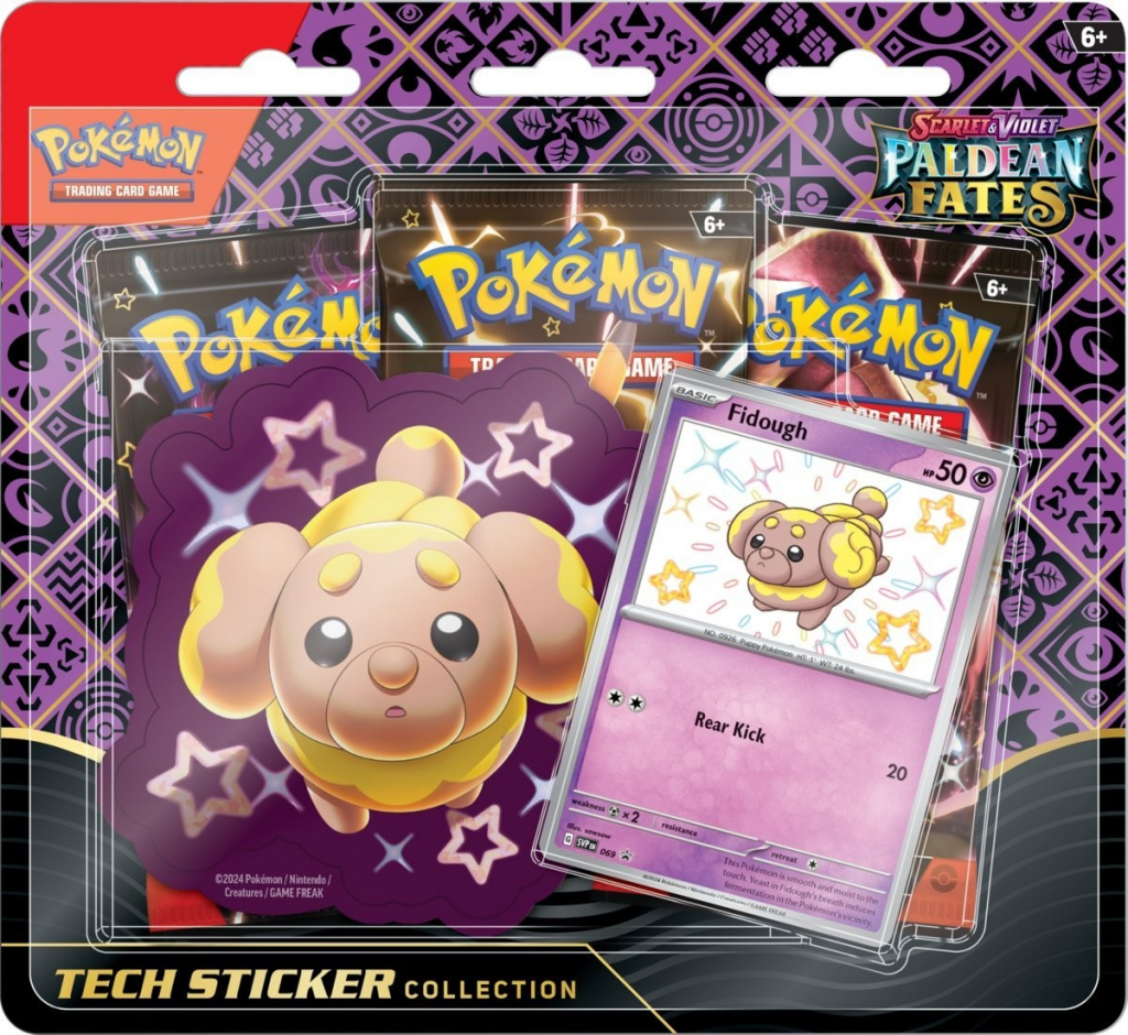 Pokémon TCG Paldean Fates Tech Sticker Collection Fidough