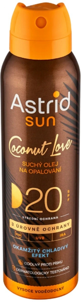 Astrid Sun suchý olej na opalování easy spray SPF20 150 ml