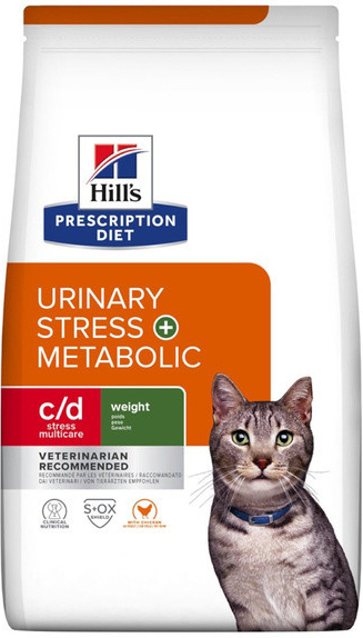 Hill\'s Prescription Diet Multicare Stress Metabolics nadváhou s onemocněním močových cest 8 kg