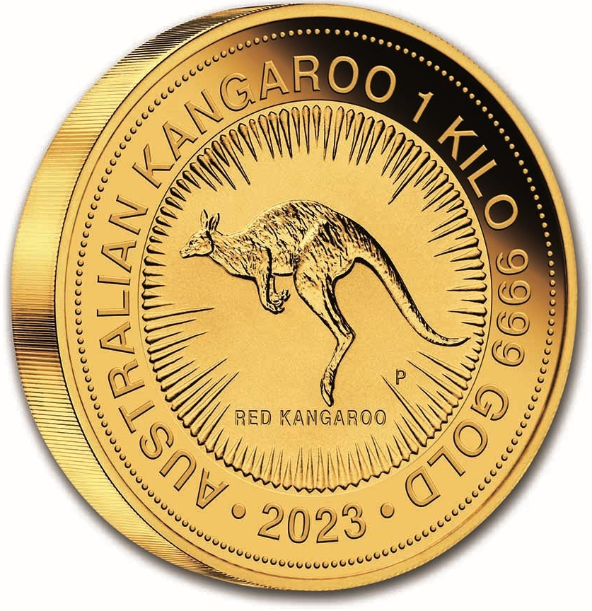 The Perth Mint zlatá mince Australian Kangaroo 1000 g