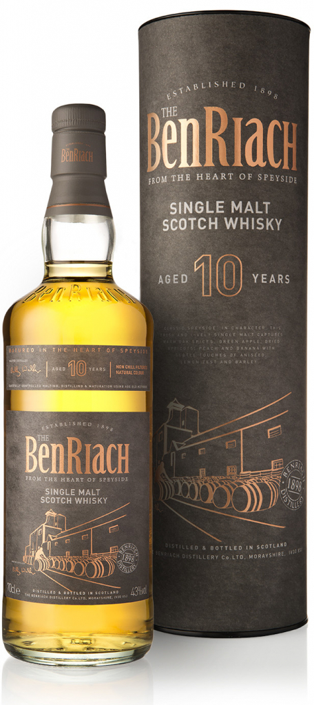 BenRiach 10y 43% 0,7 l (holá láhev)