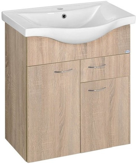 Aqualine KERAMIA FRESH umyvadlová skříňka 60x74x33,7cm,dub platin dub platin