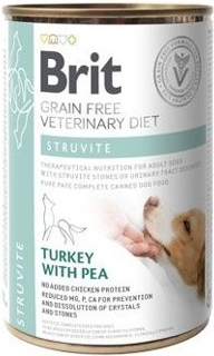 Brit Veterinary Diets Dog GF Struvite Turkey with Pea 12 x 400 g