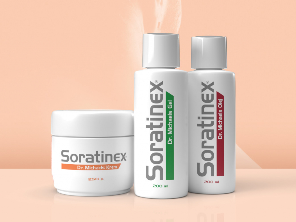 Soratinex Dr. Michaels Velká sada gel 200 ml + krém 250 g + olej 200 ml