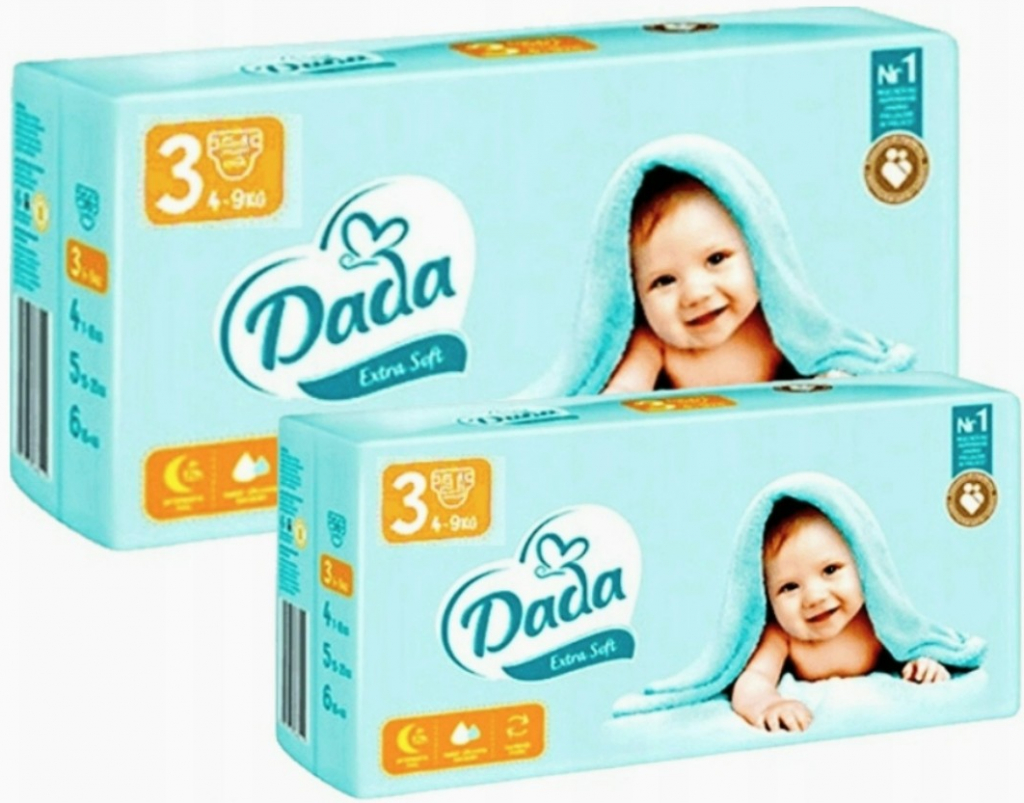 Dada Extra Soft vel. 3 MIDI 4‑9 kg 56 ks