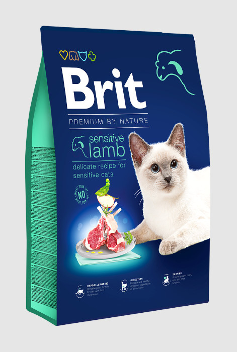 Brit Premium by Nature Cat Sensitive Lamb 16 kg