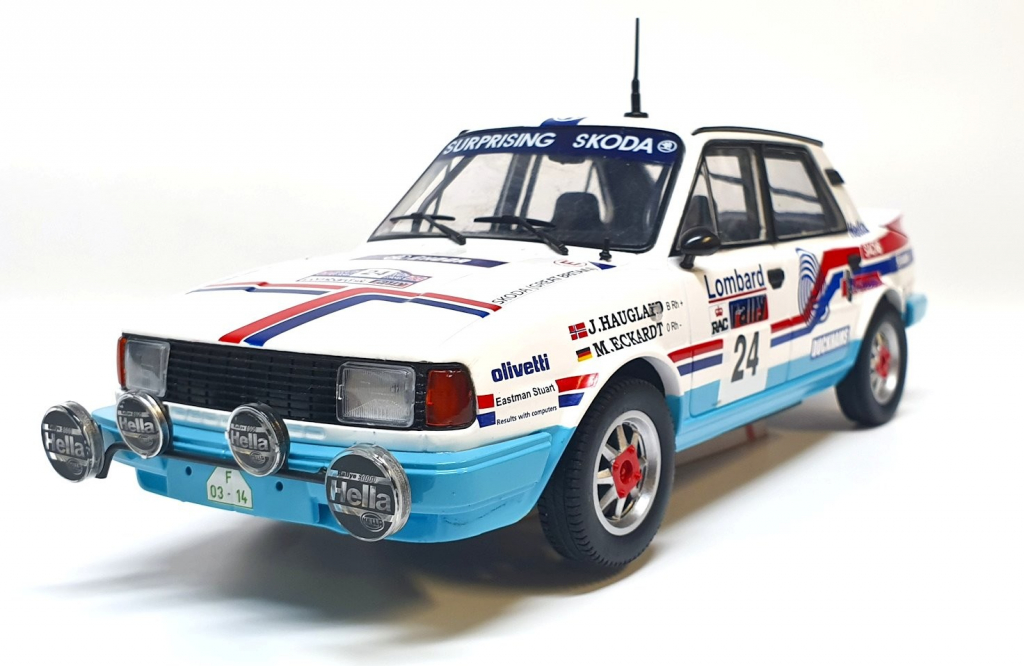 FOX18 Škoda 130 LR RAC Lombard rally 1986 24 Haugland Eckardt 1:18