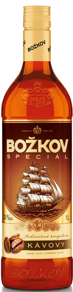 Božkov Speciál Kávový 33% 1 l (holá láhev)