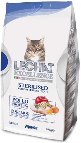 Monge Lechat Excellence STERILIZED 35/12 superprémiové krmivo pro kočky 1,5 kg
